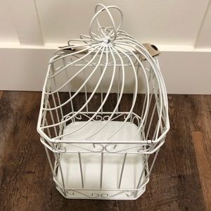 Bird Cage White Metal by Anthropologie